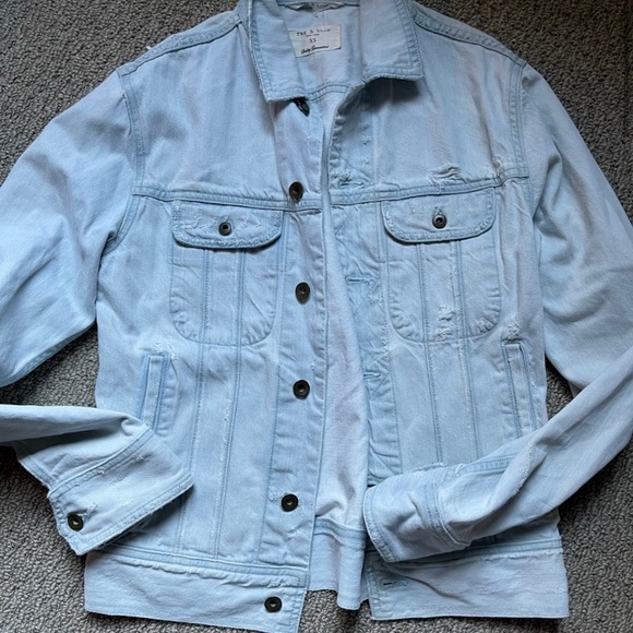 Rag & Bone jacket mens small light denim - Picture 2 of 3